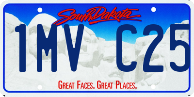 SD license plate 1MVC25