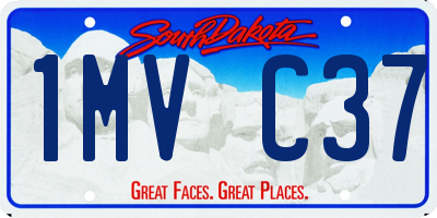 SD license plate 1MVC37