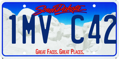 SD license plate 1MVC42