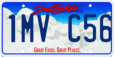SD license plate 1MVC56