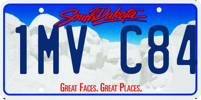 SD license plate 1MVC84