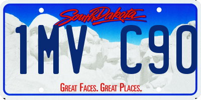 SD license plate 1MVC90