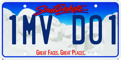 SD license plate 1MVD01