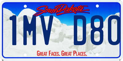SD license plate 1MVD80