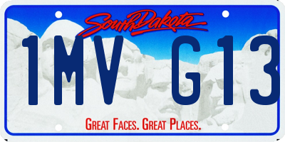 SD license plate 1MVG13
