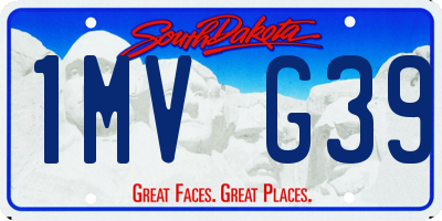 SD license plate 1MVG39