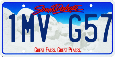 SD license plate 1MVG57