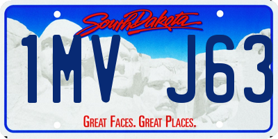SD license plate 1MVJ63