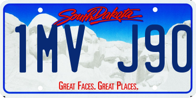 SD license plate 1MVJ90
