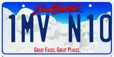 SD license plate 1MVN10