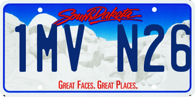 SD license plate 1MVN26