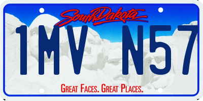 SD license plate 1MVN57