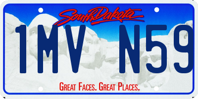 SD license plate 1MVN59
