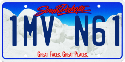 SD license plate 1MVN61