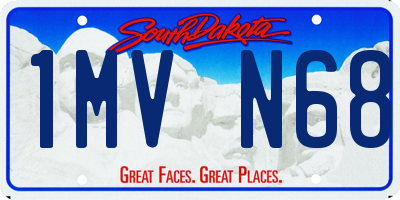 SD license plate 1MVN68