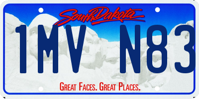 SD license plate 1MVN83