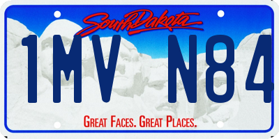 SD license plate 1MVN84