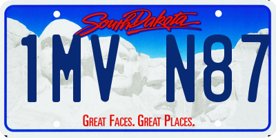 SD license plate 1MVN87