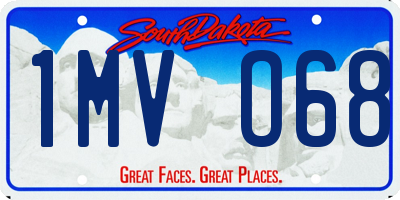 SD license plate 1MVO68