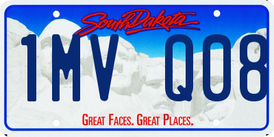 SD license plate 1MVQ08
