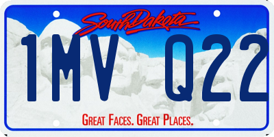 SD license plate 1MVQ22