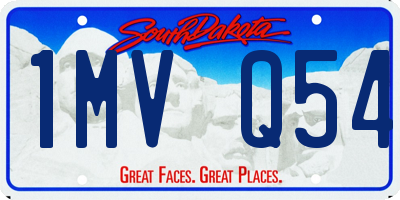 SD license plate 1MVQ54