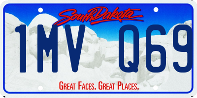 SD license plate 1MVQ69