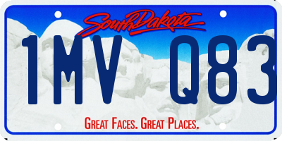 SD license plate 1MVQ83