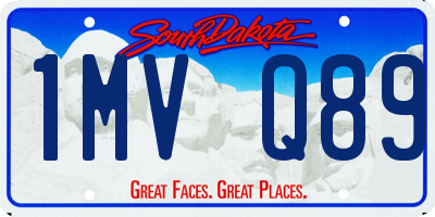 SD license plate 1MVQ89