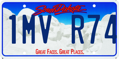 SD license plate 1MVR74