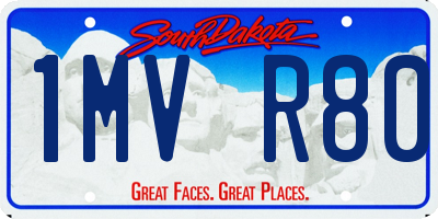 SD license plate 1MVR80