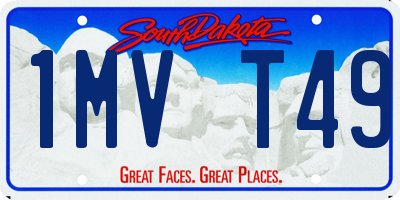 SD license plate 1MVT49