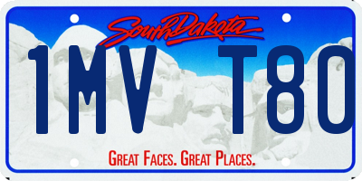 SD license plate 1MVT80