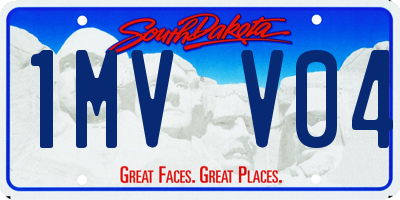 SD license plate 1MVV04