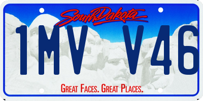 SD license plate 1MVV46