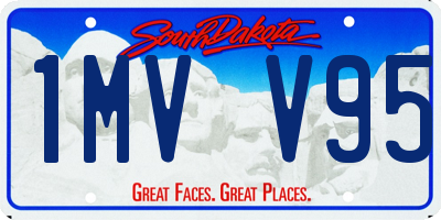 SD license plate 1MVV95