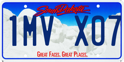 SD license plate 1MVX07