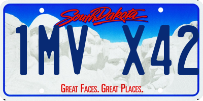 SD license plate 1MVX42
