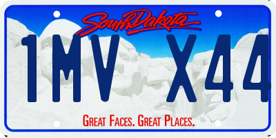 SD license plate 1MVX44