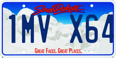 SD license plate 1MVX64