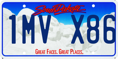 SD license plate 1MVX86