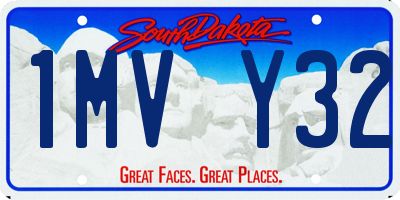 SD license plate 1MVY32