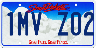 SD license plate 1MVZ02