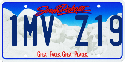 SD license plate 1MVZ19