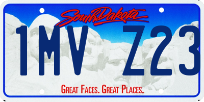 SD license plate 1MVZ23