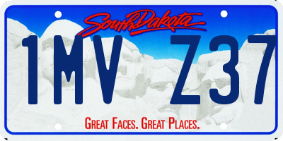 SD license plate 1MVZ37
