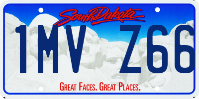 SD license plate 1MVZ66