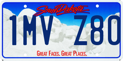 SD license plate 1MVZ80