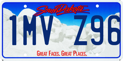 SD license plate 1MVZ96