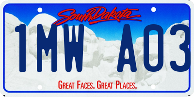 SD license plate 1MWA03